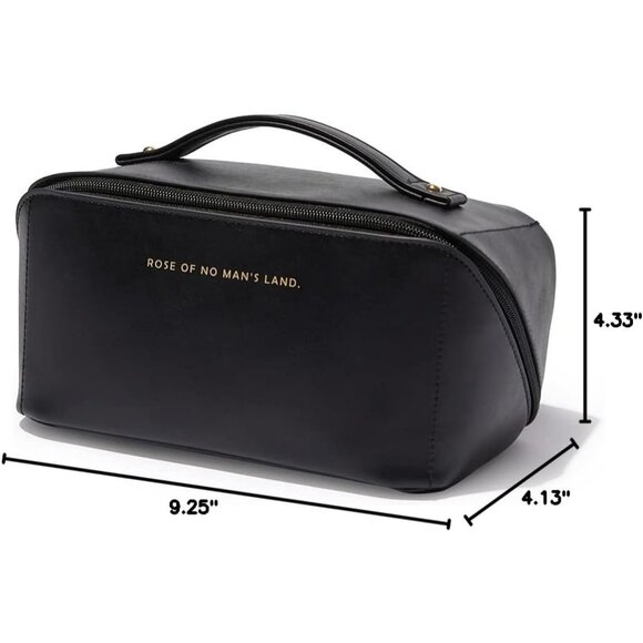 Women AD Black Large Capacity Cosmetic Travel Makeup Waterproof Portable Bag - Picture 10 of 10